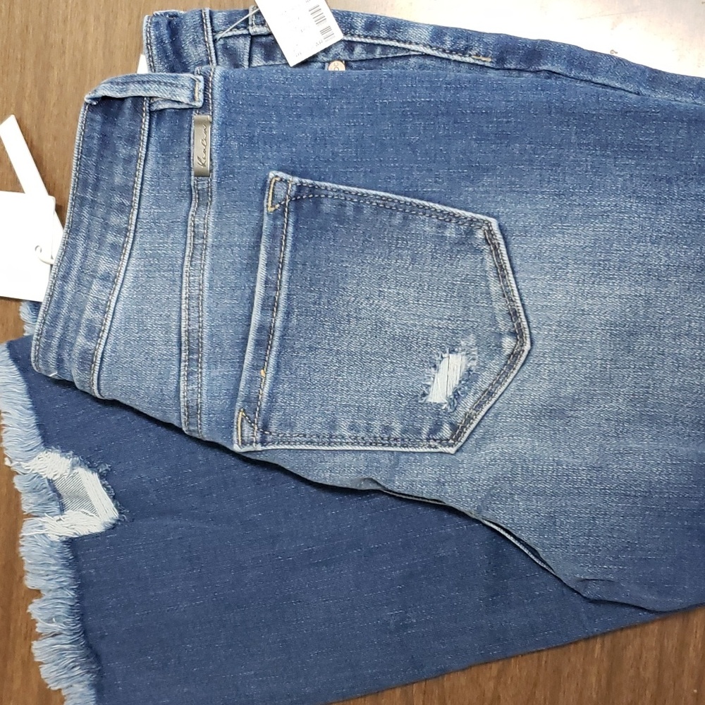 NWT Kancan Distressed Raw Hem Jeans sz 7 - Picture 2 of 7